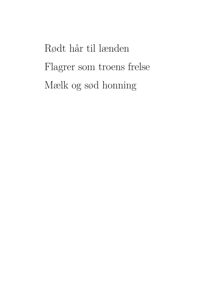 Rødt hår til lænden